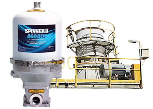 Spinner II 6600HS centrifuge installed on industrial equipment